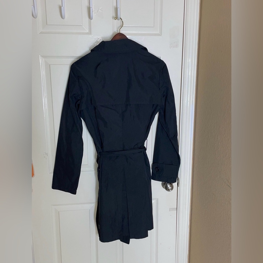 Moncler Women’s Trench Coat Black Size 5 Vintage​ - Picture 3 of 6